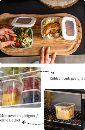 Герметичні банки для зберігання Viwares з кришками Набір з 24 контейнерів для зберігання БЕЗ БІСФЕНОЛУ А Для зберігання борошна та цукру в мюслі Практичний ящик для зберігання кухні для всіх продуктів (набір з 24 білих)