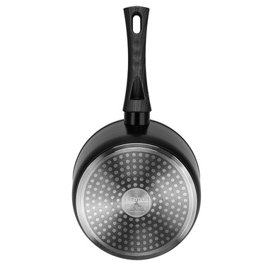 Ковш Fissman 18x9 см/1,9 л ANGELA со стеклянной крышкой алюминий с антипригарным покрытием (14605)