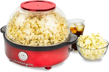 Аппарат для попкорна 5,5 л в ретро-стиле красный Nostalgia