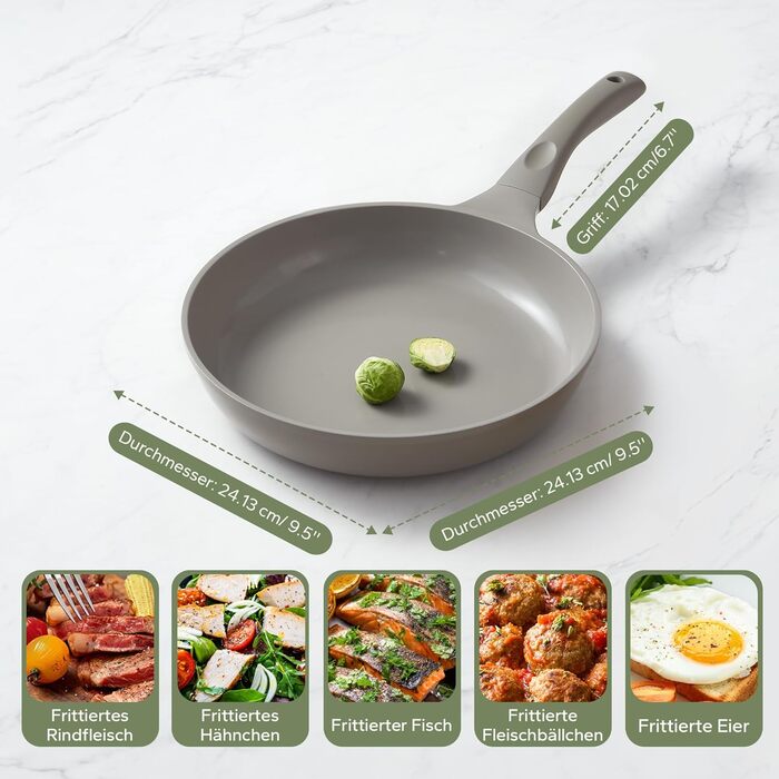 Сковорода с антипригарным покрытием 24 см. Redchef