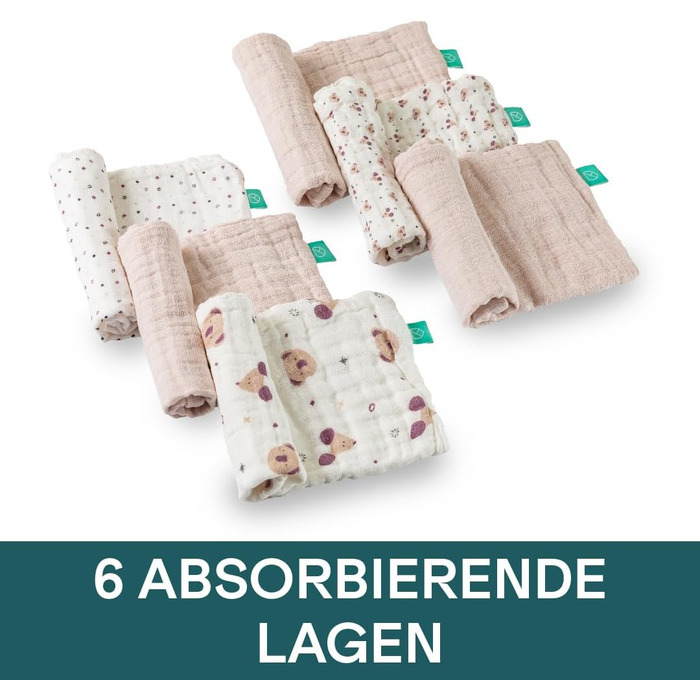 Набір із 6 рушників для дітей 30 х 30 см KOALA BABYCARE