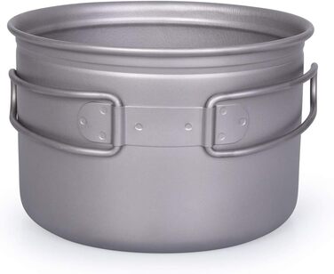 Титановые кастрюли со складной ручкой для кемпинга iBasingo