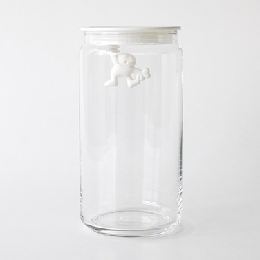 Ємність для зберігання 1,4 л прозора / біла Gianni Alessi