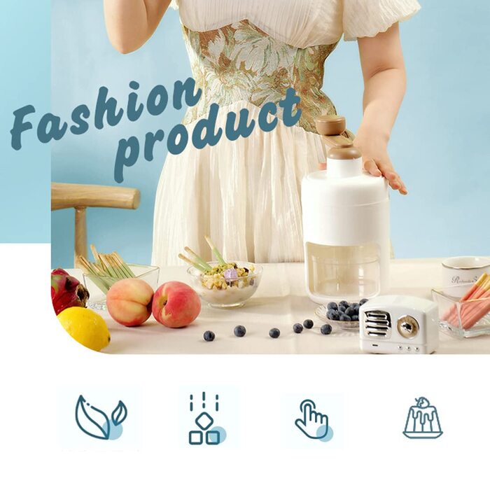 Льодоподрібнювач ручний білий Axim