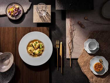 Тарілка 22 см глибока Sonetto Oro Rosenthal