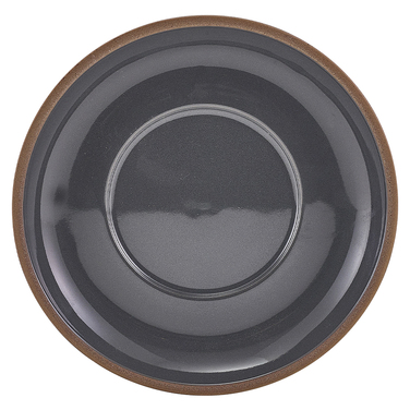 Блюдце 16 см, сіре, Kava Dark Grey Stoneware, GenWare