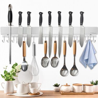 Магнітний тримач для ножів з 15 гачками 59 см Dmore