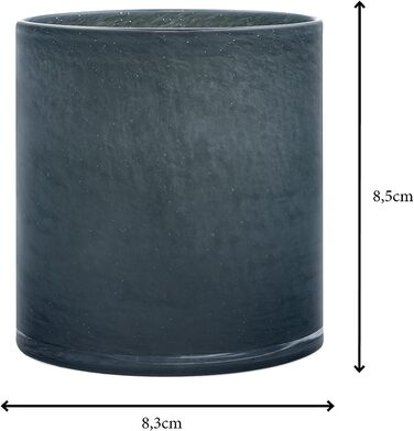 Свічник скляний, розмір S, 8 x 8,5 см Magnet SAGA Blomus