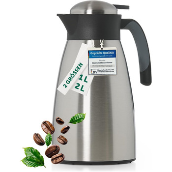 Термос-кавник 2 л нержавіюча сталь, сріблястий Blumtal