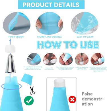 Шприц кондитерський з насадками для декору тортів і кексів, чорний Erzekrim