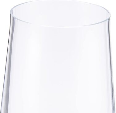 Коробка з 6 флейт для шампанського кришталево прозора 6,4 x 6,4 x 25 см, 7540461 Supremo