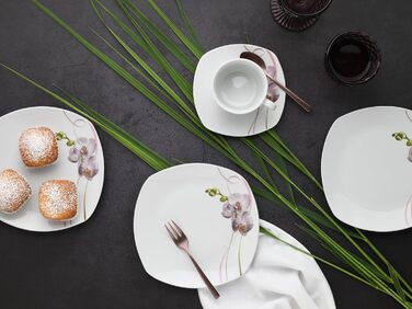 Набір посуду на 6 персон, 18 предметів Square Orchidee Creatable