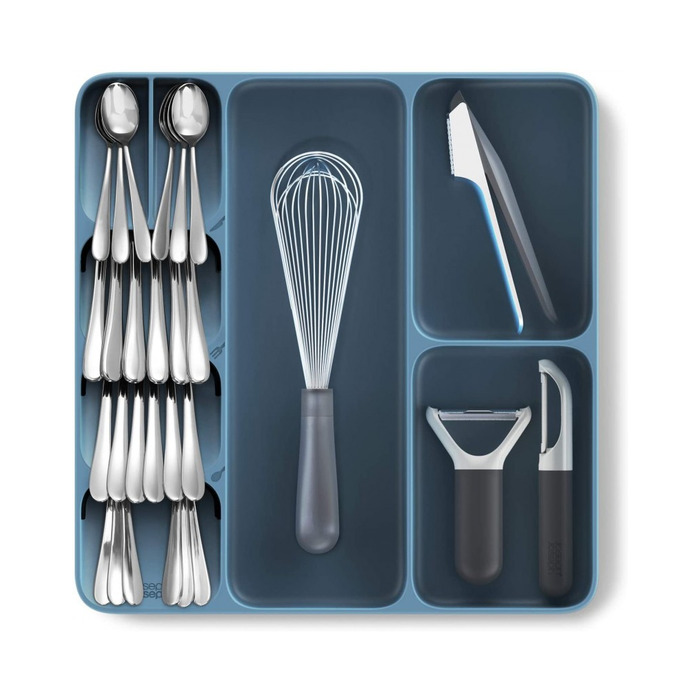 Органайзер для столових приборів великий синій DrawerStore Joseph Joseph