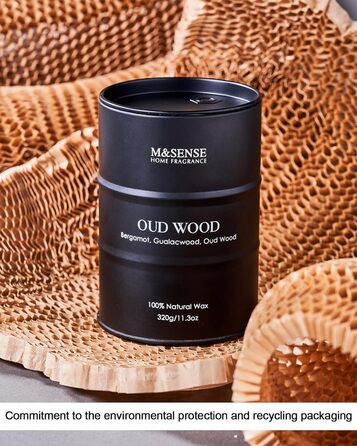 Ароматичн свічка з натурального воску 320 г M&SENSE
