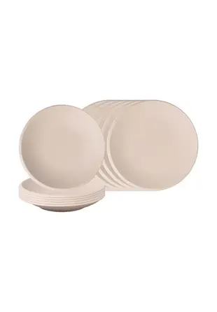 Набор тарелок, 12 предметов, фарфор NewMoon Beige Villeroy & Boch