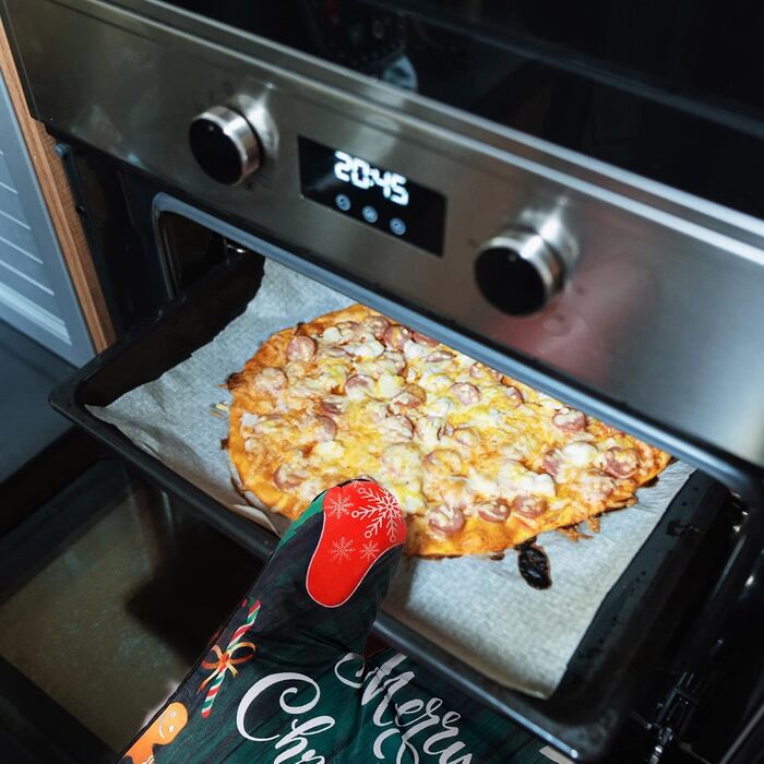 Різдвяний набір з 2 прихваток та 2 рукавичок для духовки, 4 предмети, зелений Beaupretty