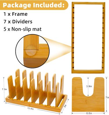Підставки для посуду з бамбука MinBoo
