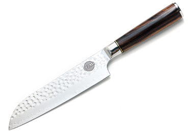 Профессиональный нож из дамасской стали Santoku GRILLI