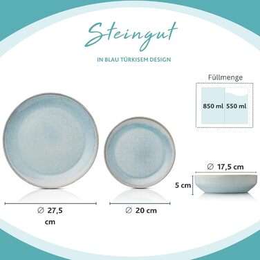 Набір тарілок на 4 персони, 12 предметів Lima Sänger