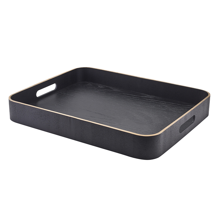 Піднос 45.5*36 см, чорний шпон, GenWare