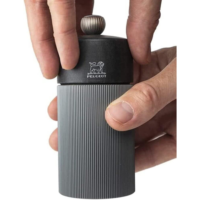 Лінія млина для перцю 12 см чорний перець - Класичне регулювання помелу - Алюміній та дерево з ущільненням PEFC - Carbon One Size Carbon - 12 см