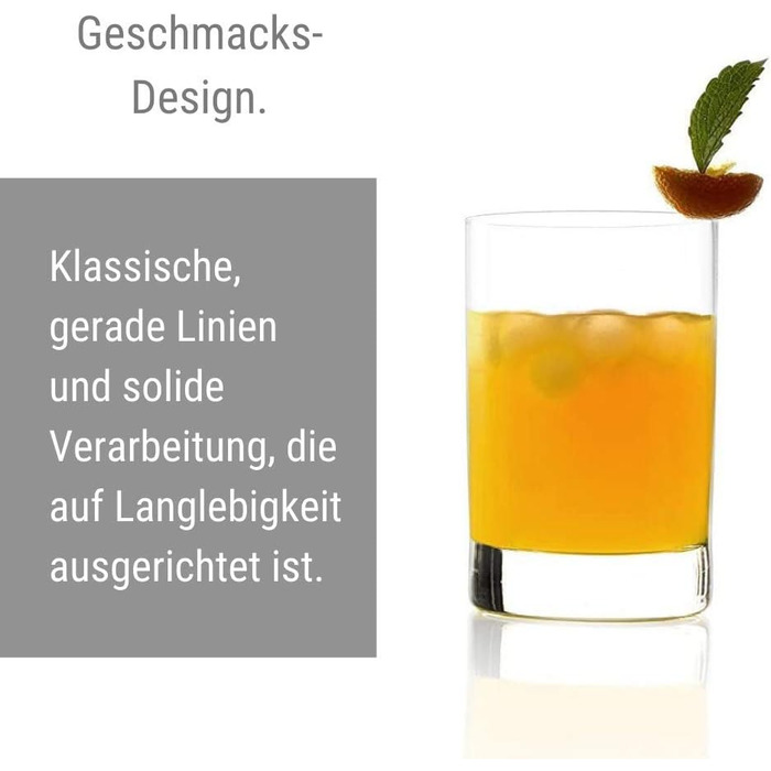 Набір із 6 склянок для води/соку 290 мл, New York Bar Stölzle Lausitz