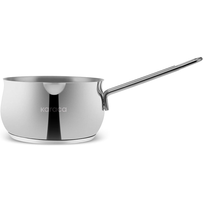 Набір індукційного посуду преміум-класу Karaca Emirgan з 8 предметів, сріблясто-червоний, міцний набір індукційного посуду, підходить для всіх типів плит, скляна кришка, каструлі та сковорідки, які можна мити в посудомийній машині (13 предметів - срібляст