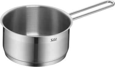 Набір посуду для індукції, 7 предметів каструлі зі скляними кришками, сковорода з лопаткою, полірована нержавіюча сталь. Підходить для всіх типів плит, без внутрішньої розмітки.