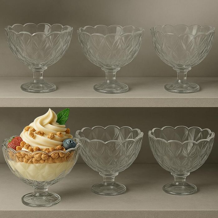 Набір креманок для мороженого 6 шт. 200 мл My-goodbuy24