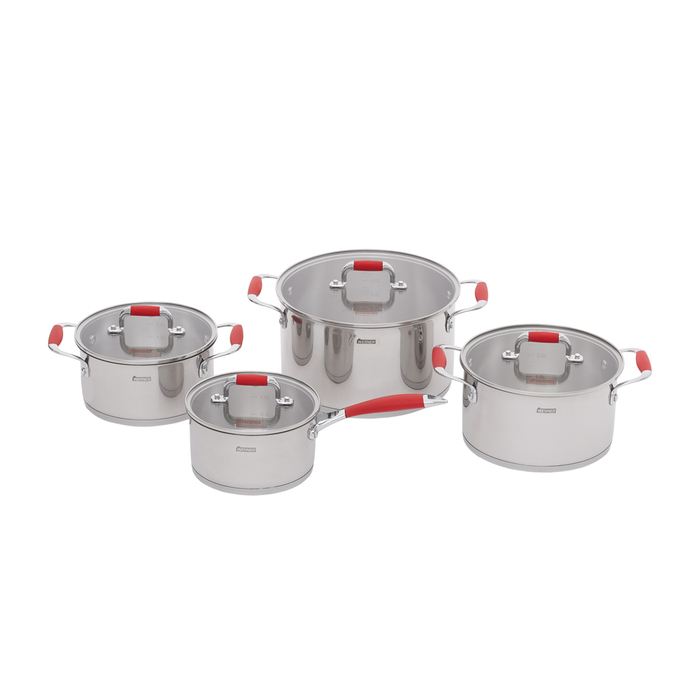 WERNER Набір посуду ROCCO RED 8 предметів 50260 GIPFEL