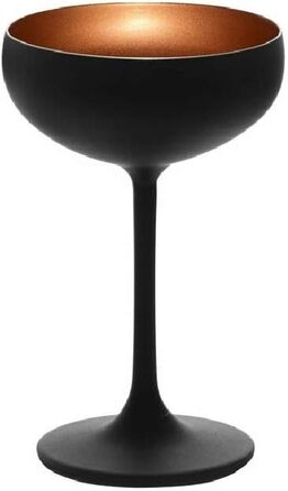 Келихи для шампанського 230 мл, набір 6 предметів, чорний/бронза Elements Stölzle Lausitz