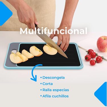 Дошка для розморожування та нарізання 36,5 x 25 см, синій NK