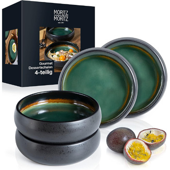 Набор из 18 предметов из керамогранита на 6 персон набор посуды из 6 обедов, маленькие, глубокие тарелки (4 маленькие миски)