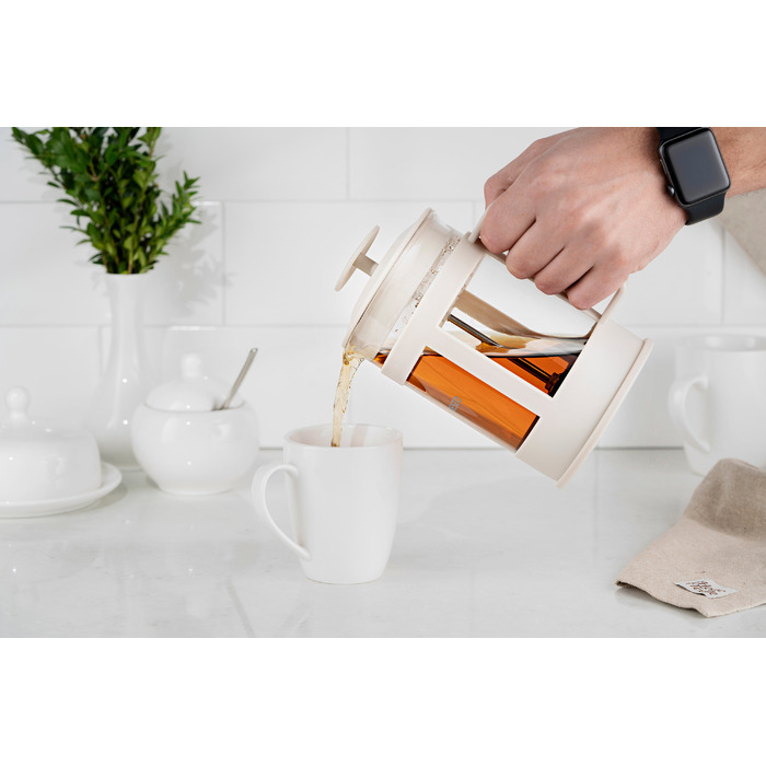 ARDESTO Френч Пресс Фреш, 800 мл, Бежевый, Пластик, Стекло