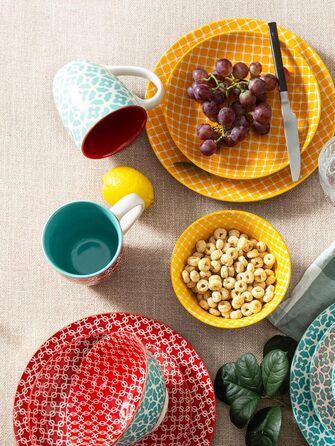 Набір з 6 кухлів для кави 560 мл, різнокольорові Dowan