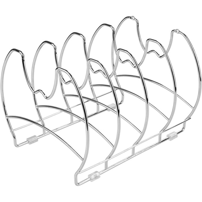 Органайзер для посуду 28 см, 5 полиць, хром iDesign