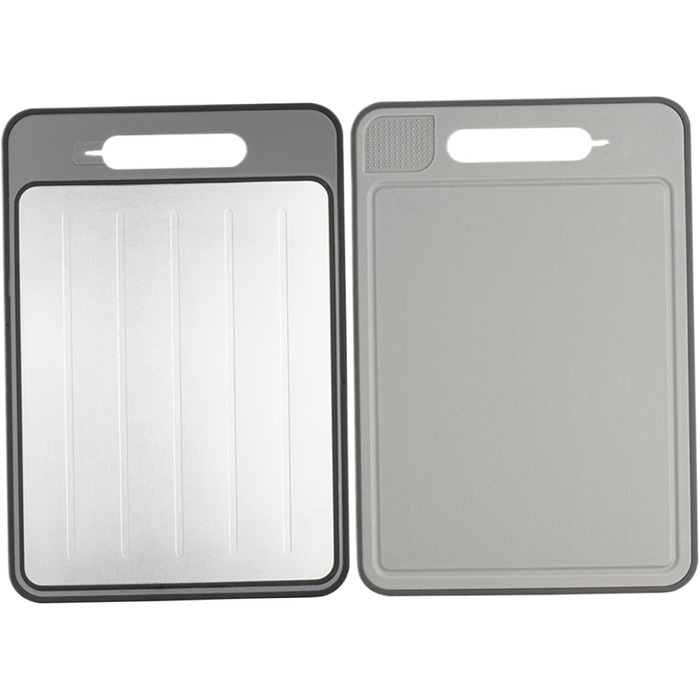 Дошка для розморожування та нарізання 31,1 х 21 см, білий/сірий SMELEYOU