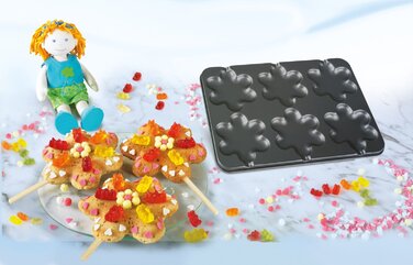 Форма для випічки печива - льодяників Квіточка 34 х 24 см Kids Dr. Oetker