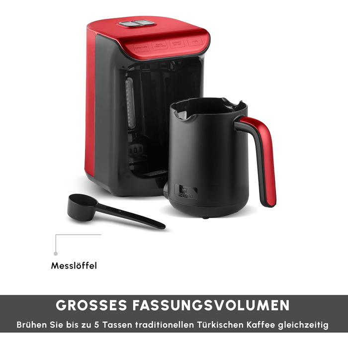 Кавоварка на 5 чашок, 535 Вт, червона Hatır Köz Karaca