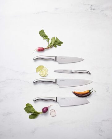 Ніж шеф-повара, 15 см дамаська сталь, нержавіюча сталь Le Creuset