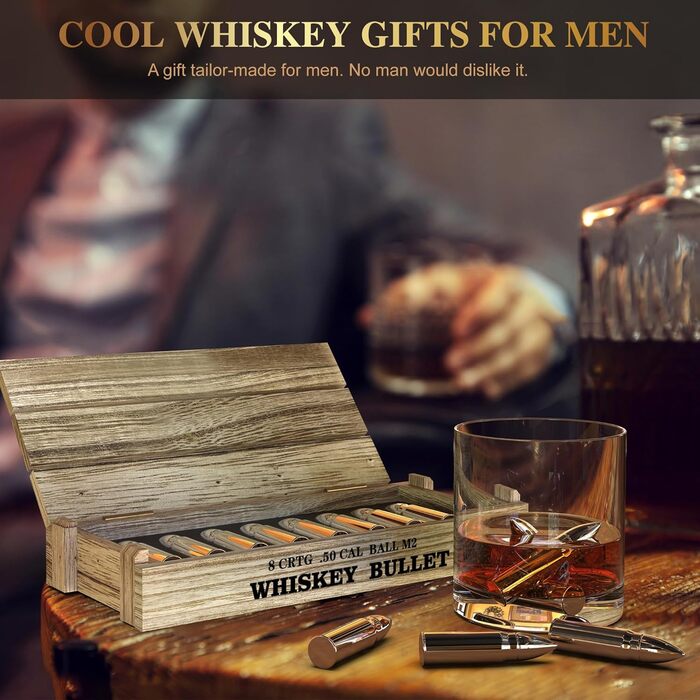 Кубики для віскі з нержавіючої сталі 8 шт SAICOOS