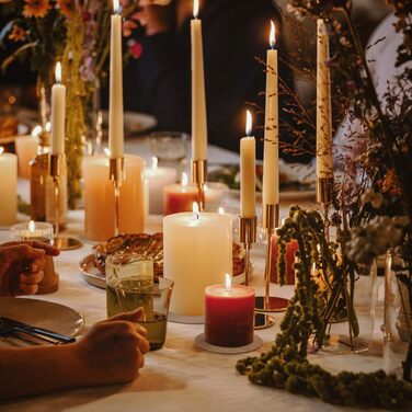 Свічки Spaas Rustic Pillar 80/110 мм 65 шт. - (Коньяк)