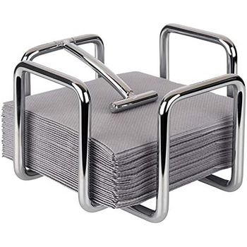 Тримач для серветок 14 х 14 х 10 см срібна Buddy´s Bar