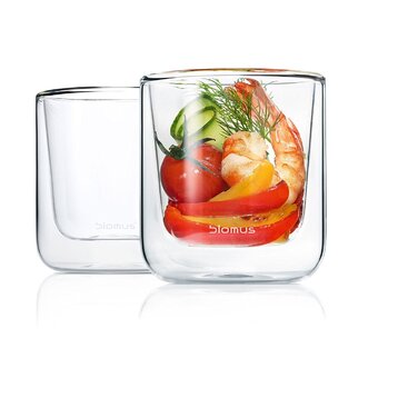 Набор стаканов с двойными стенками 80 мл 2 предмета Nero Blomus
