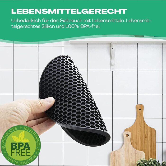 Набір із 4 силіконових підставок під гаряче Netrox