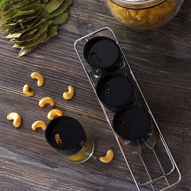 Набор для приправ 4x100 мл на подставке стекло Fissman