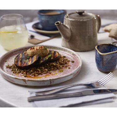 Тарілка презентаційна 21x2, 2 см з низьким вертикальним бортом, Terra Porcelain Rose Pink, GenWare