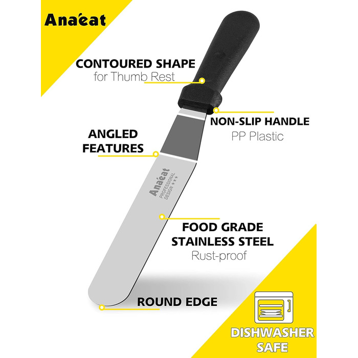 Набор лопаток для глазури 2 шт 15 и 20 см Anaeat