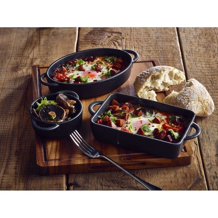 Каструля, 9х4 см, 170 мл, ефект чавуну, GenWare