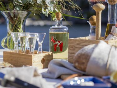 Набір двосторонніх чарок 20-40 мл в дерев'яному боксі, 7 предметів Nature Sagaform